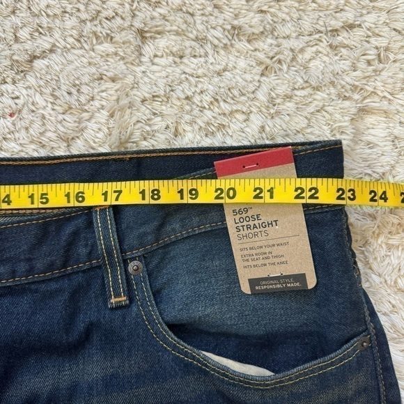 Levis 569 Mens Denim Shorts size W46 - Picture 7 of 9